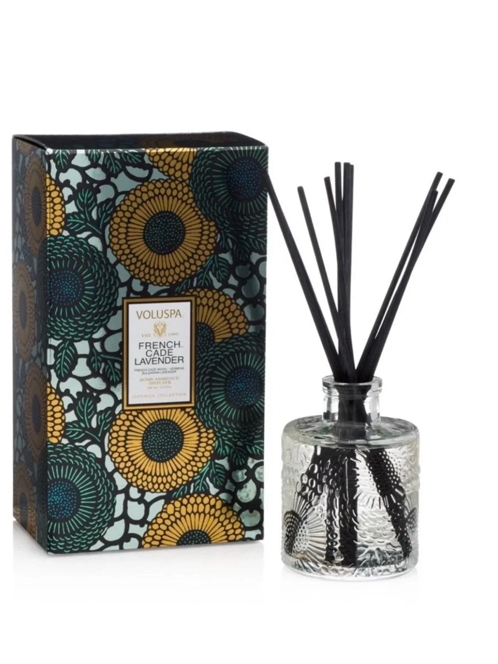 Voluspa FRENCH CADE LAVENDER Home Ambience Diffuser ~ 100ml./3.2 fl.oz.